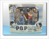 015 - Luffy e Ace Action Figure POP 13cm