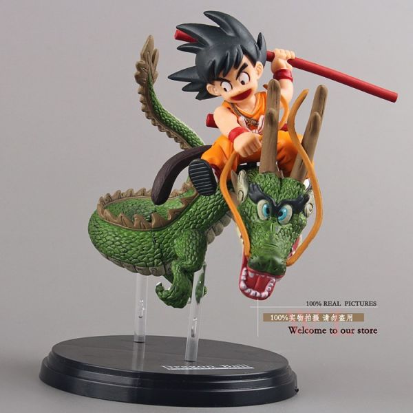 021 - Goku Peuqeno com Dragão 14 Cm