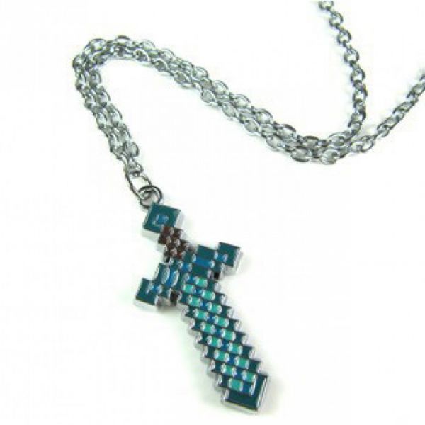 107 - Colar de Espada Diamante Minecraft